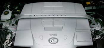 レクサスLS460(USF40)フロント装着例