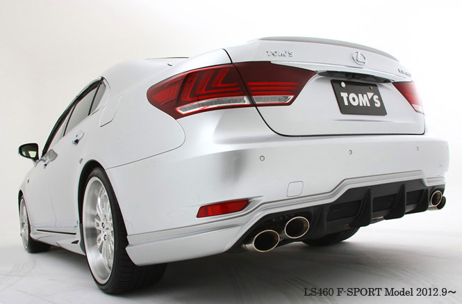 織り柄チェック レクサス LS600h LS460 TOM'S トムス 4本出し マフラー